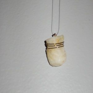 Wire wrapped Rock Necklace